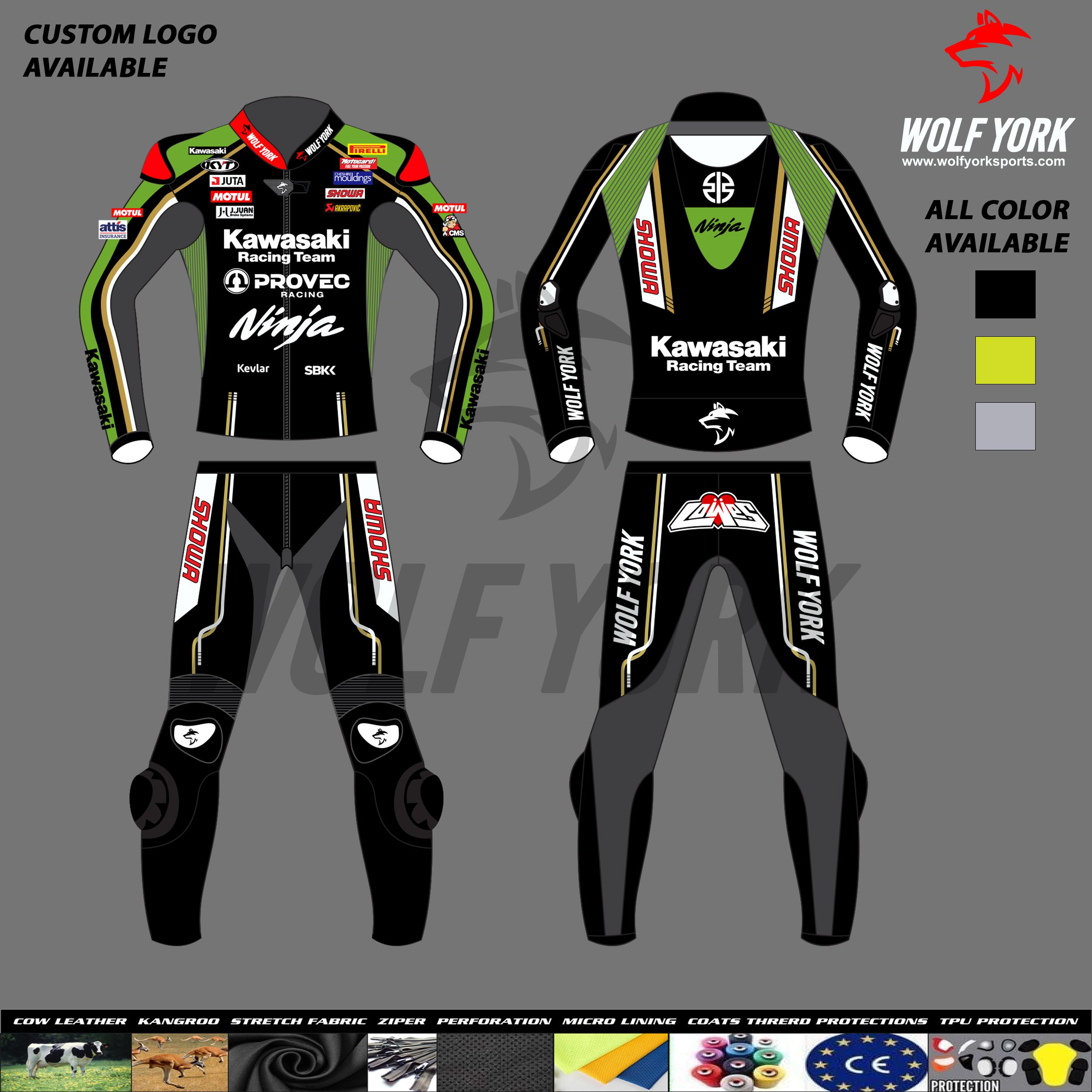 Alex Lowes Kawasaki 2024 Two-piece Leather Racing Suit