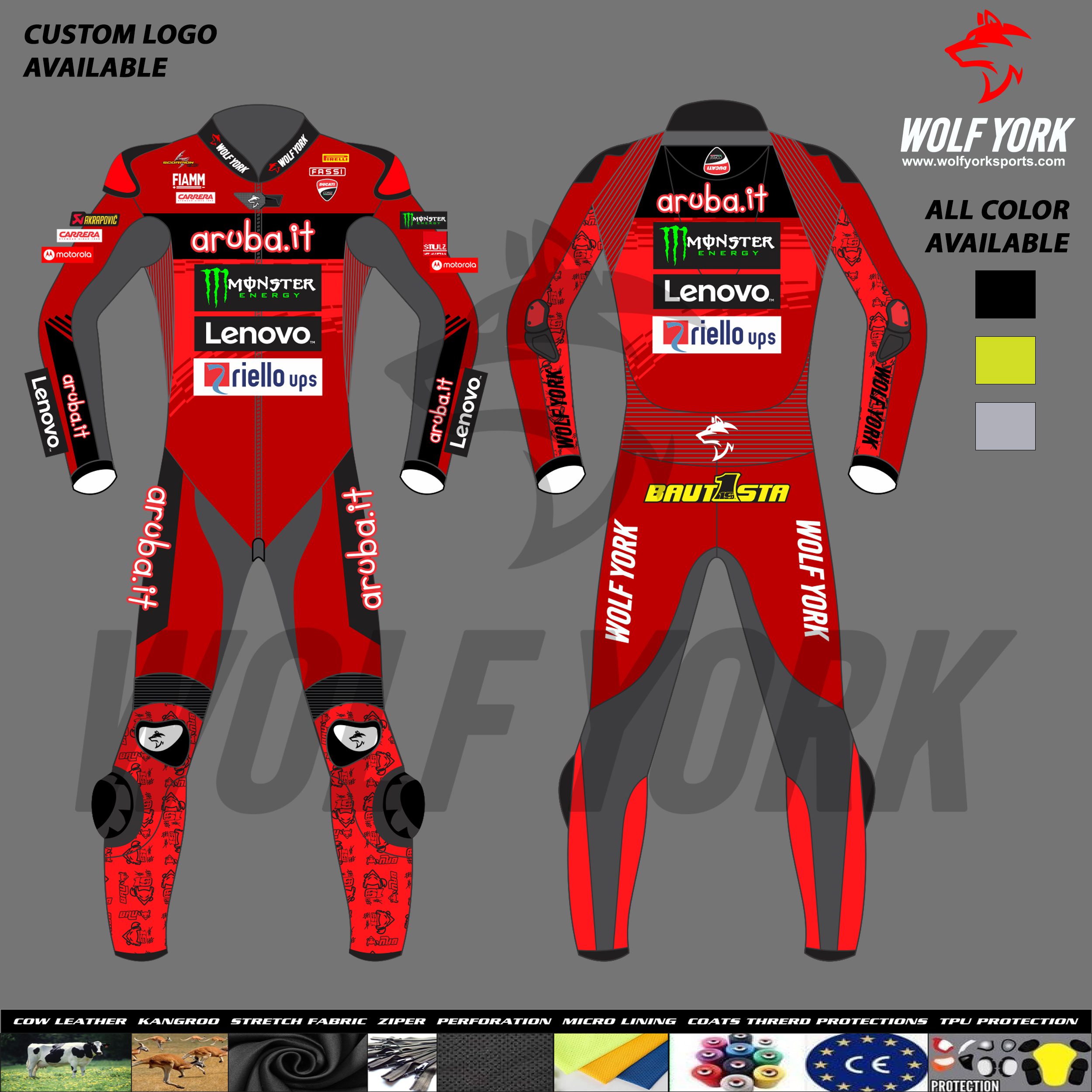 Alvaro Bautista Ducati SBK 2024 One-piece Race Suit