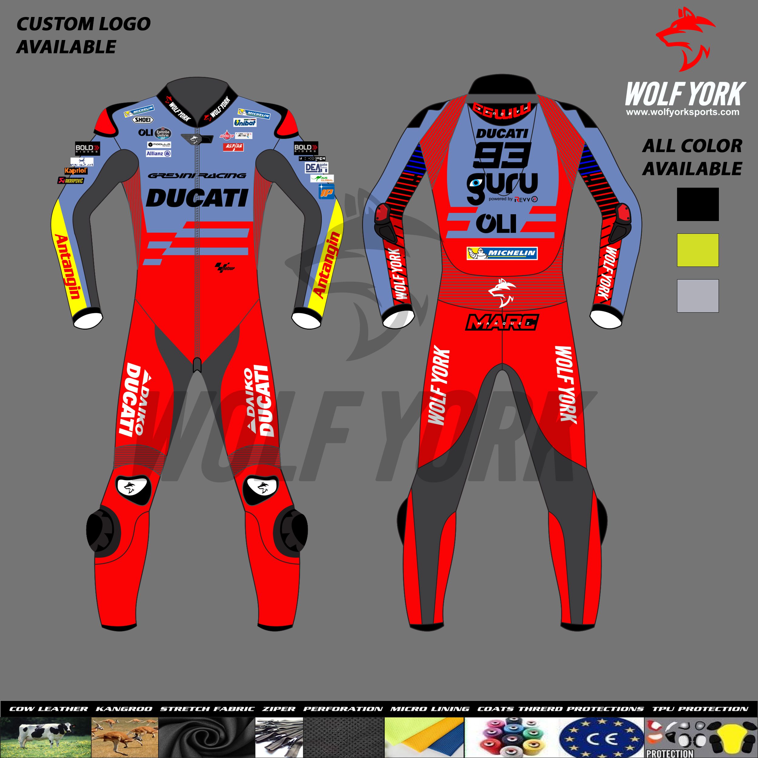 Marc Marquez 2024 Ducati Gresini MotoGP Race Suit
