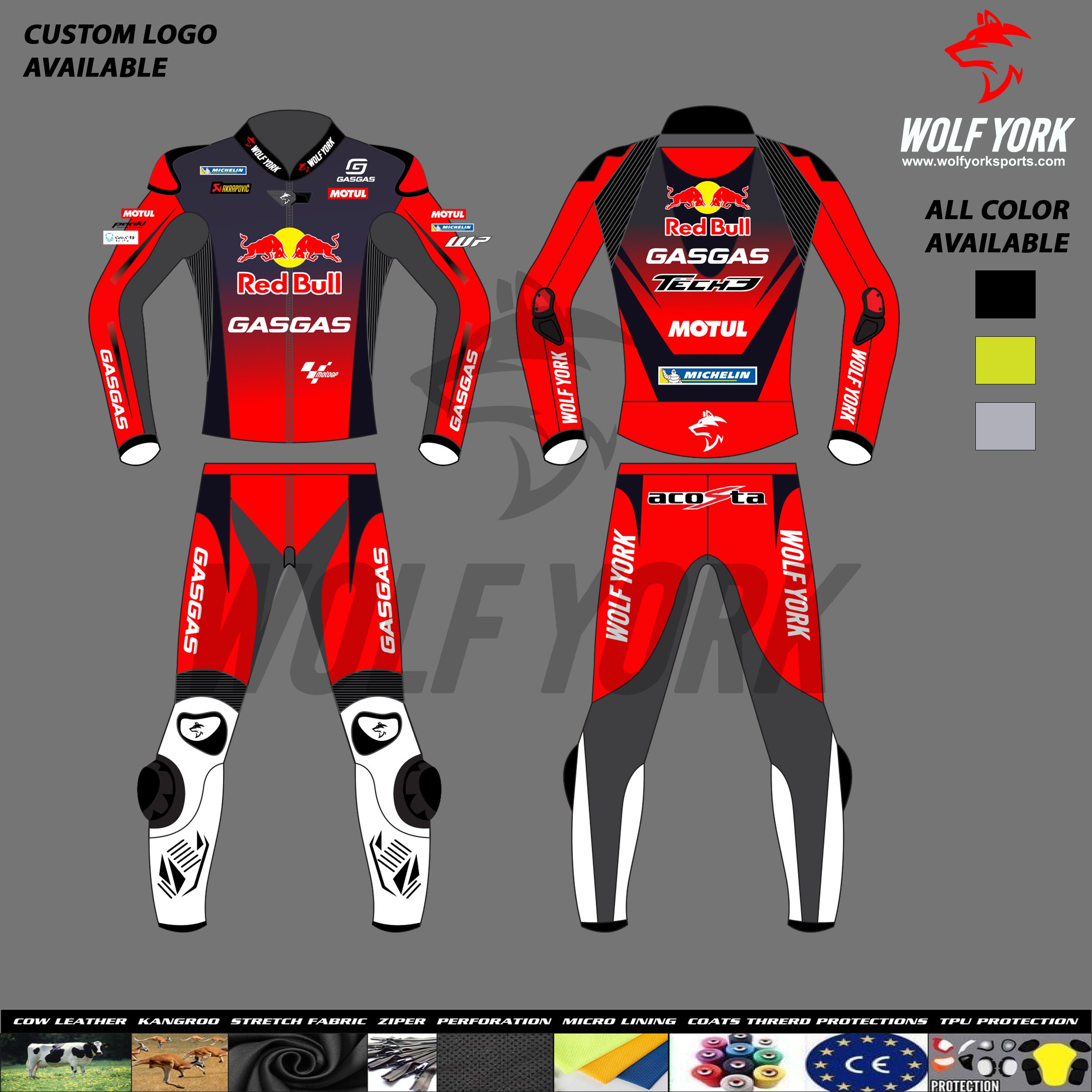 Pedro Acosta 2024 Redbull Gasgas MotoGP Two Piece Race Suit